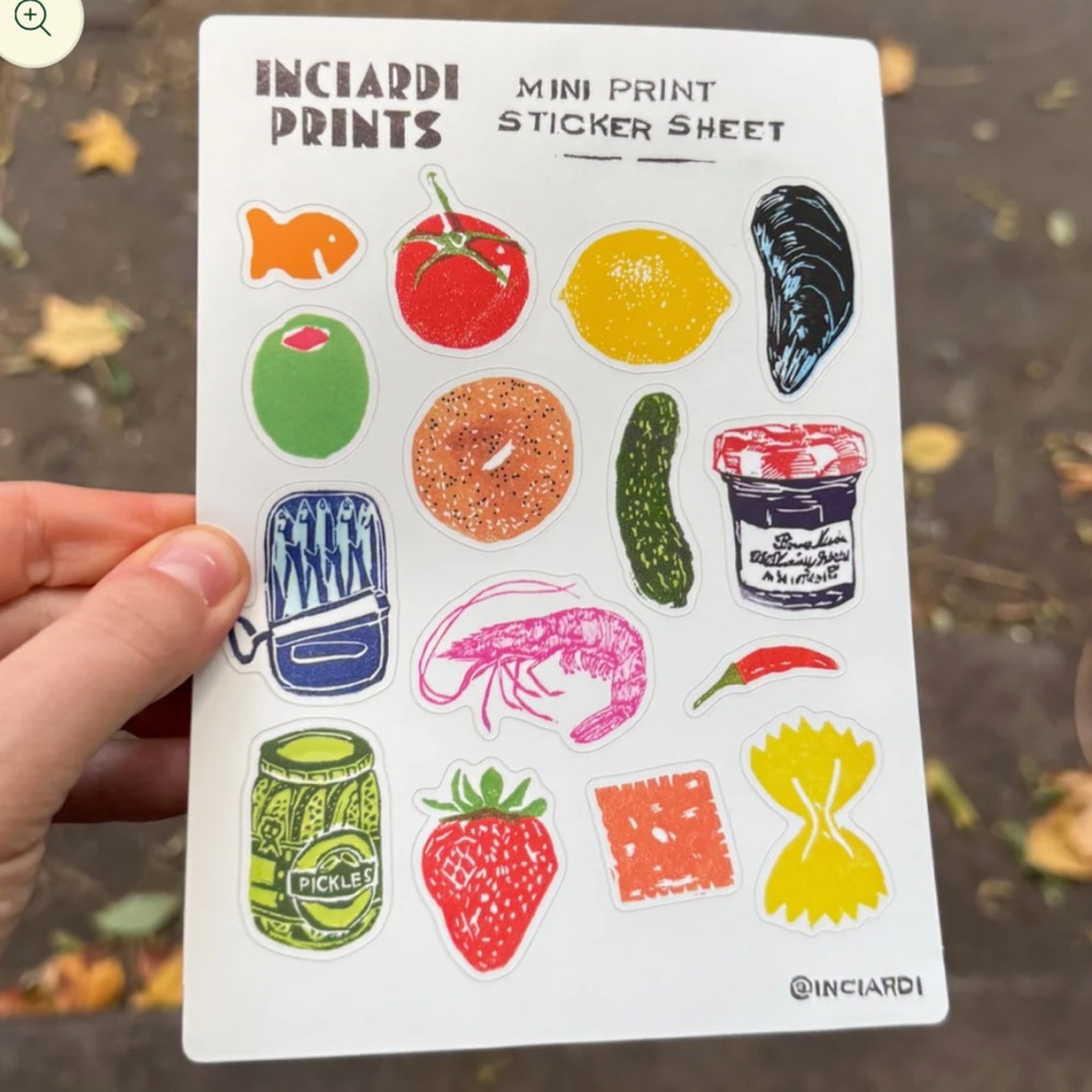 Anastasia Inciardi Mini Print Sticker Sheet - Multicolor - Picture 2 of 2